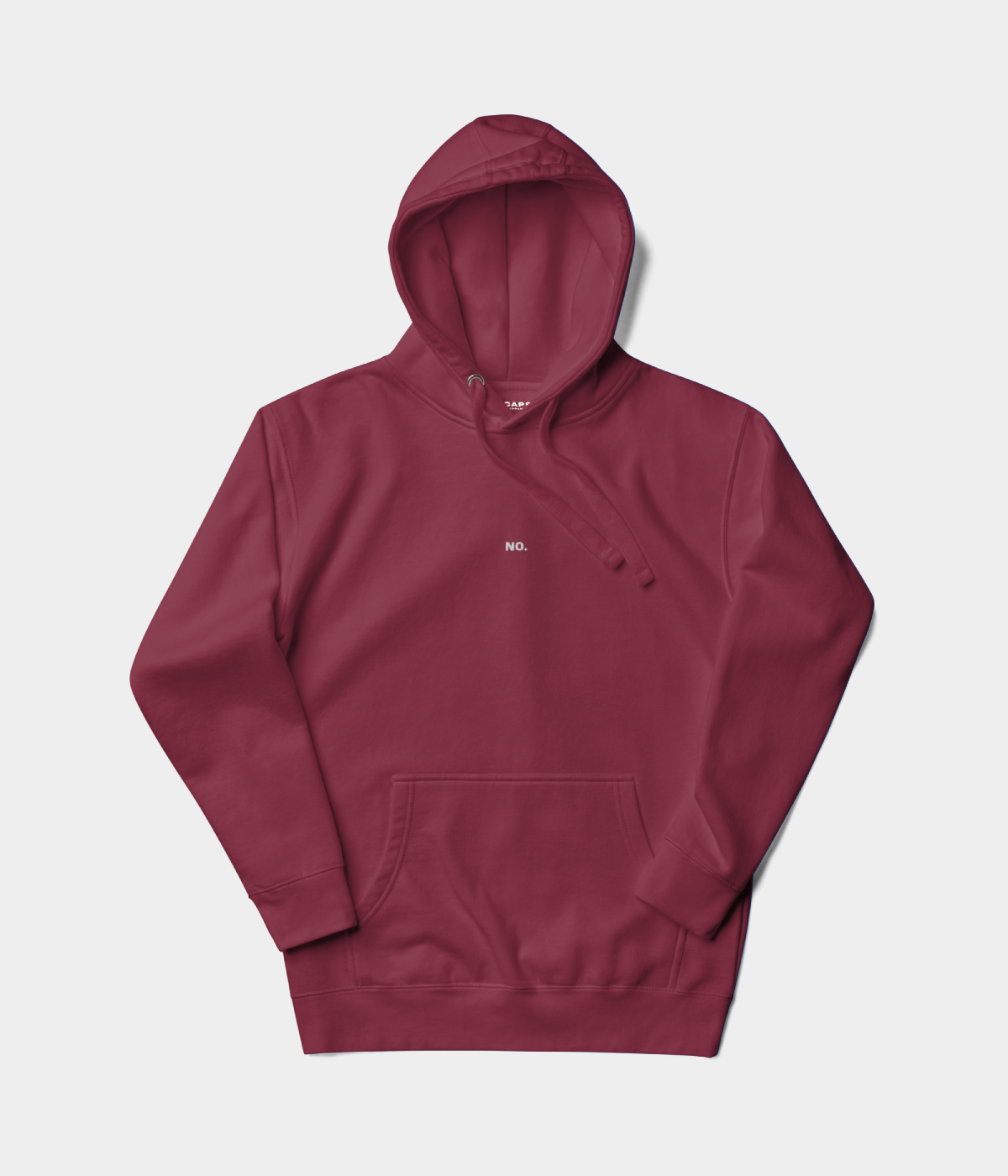NO HOODIE.
