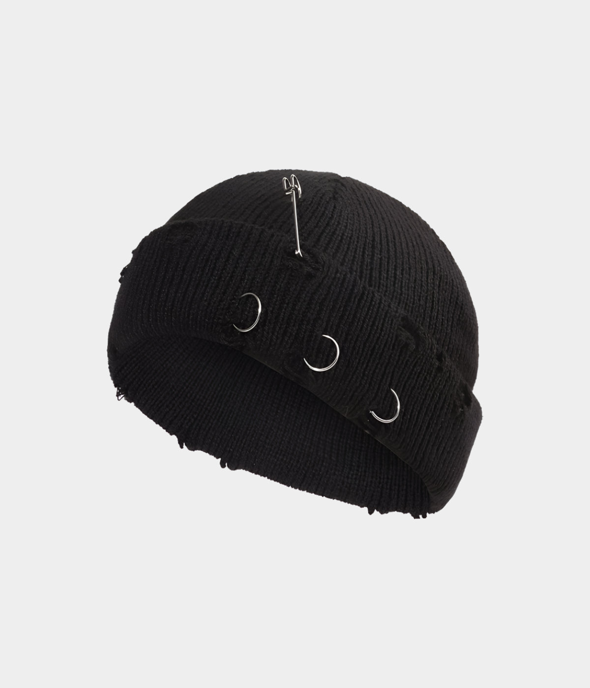 PIERCED FISHERMAN BEANIE.