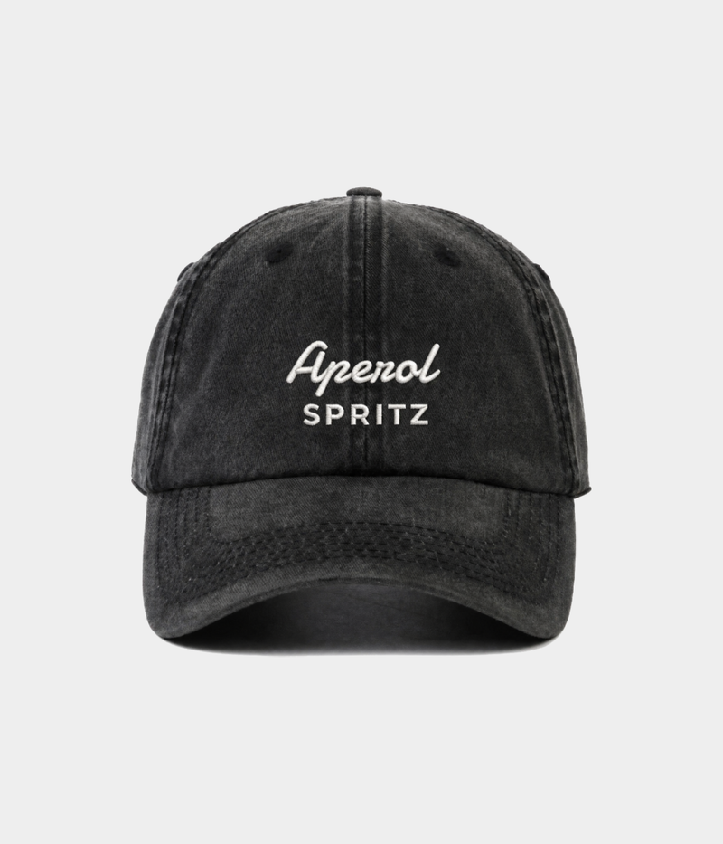 CAPS Apparel NewHQ Aperol Spritz Black Cap Vooraanzicht