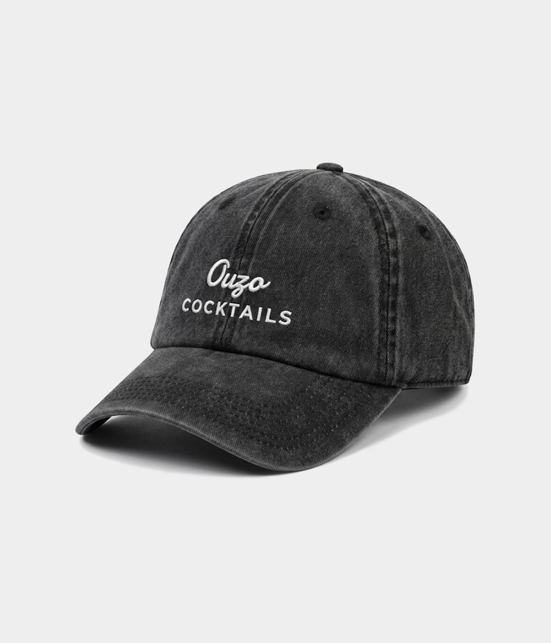 CAPS Apparel NewHQ Ouzo Cocktails Black Cap Zijaanzicht