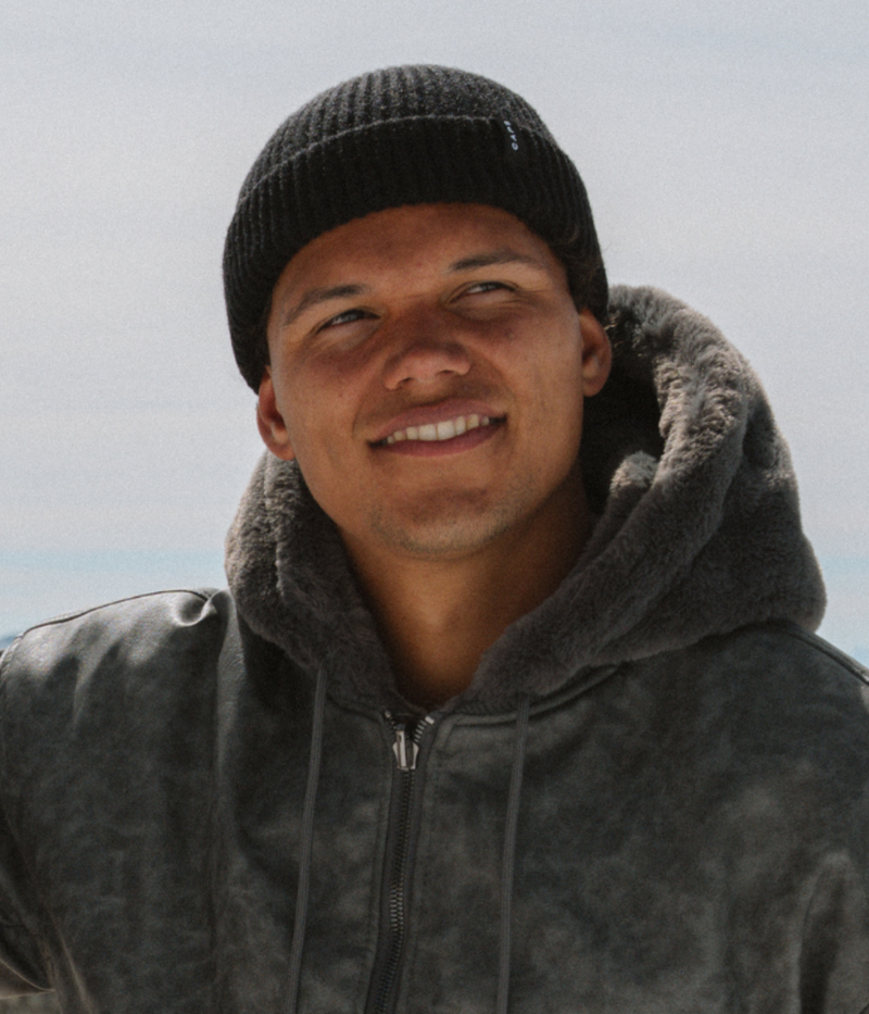 LOGO FISHERMAN BEANIE - 100% MERINO.