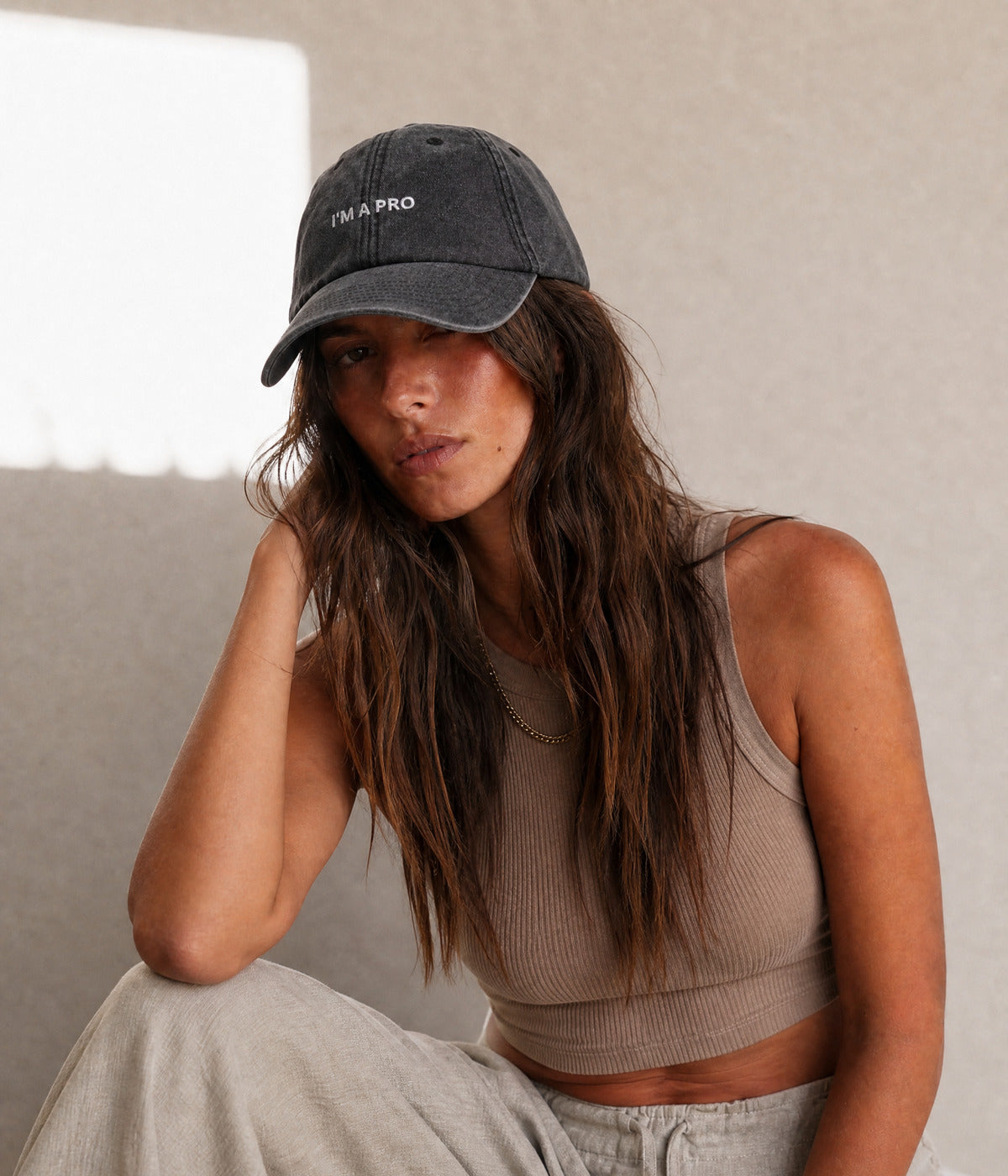 A PRO. worn by a woman