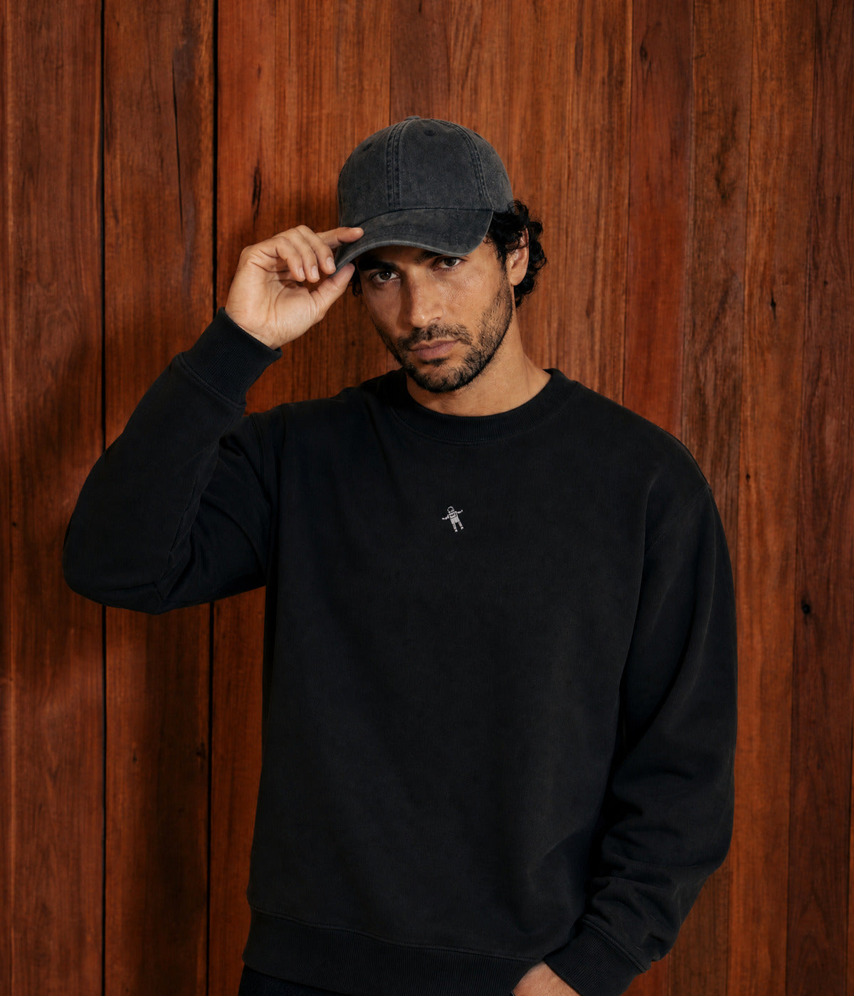 ASTRO SWEATER. on model