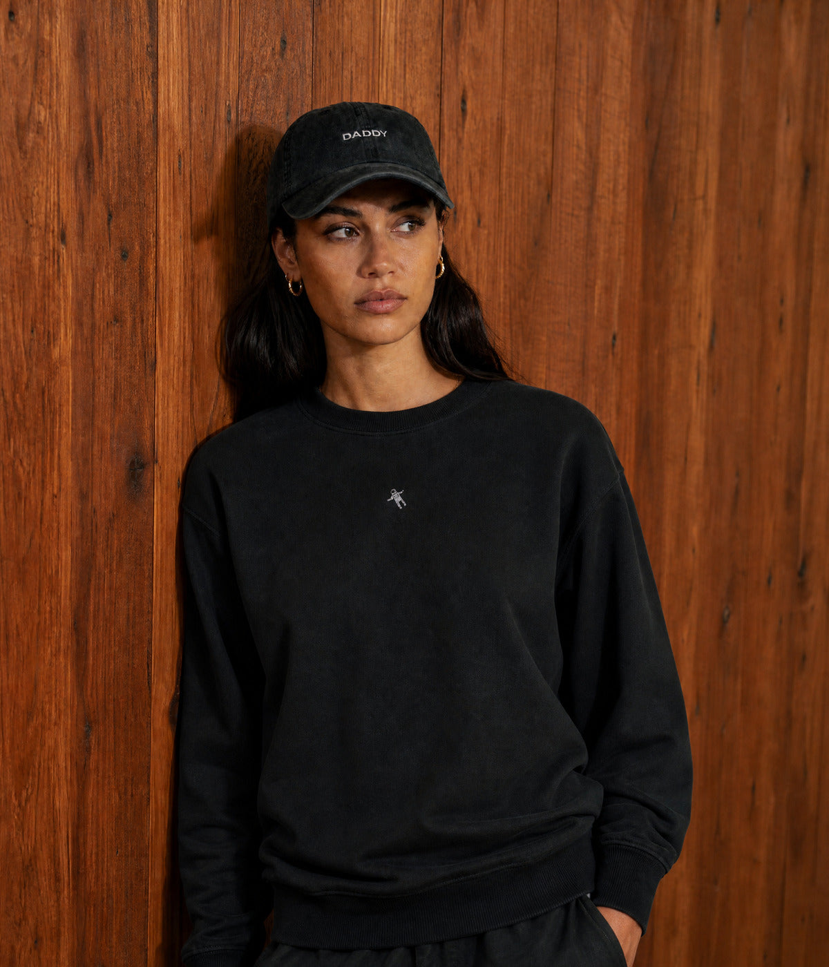 ASTRO SWEATER. on model