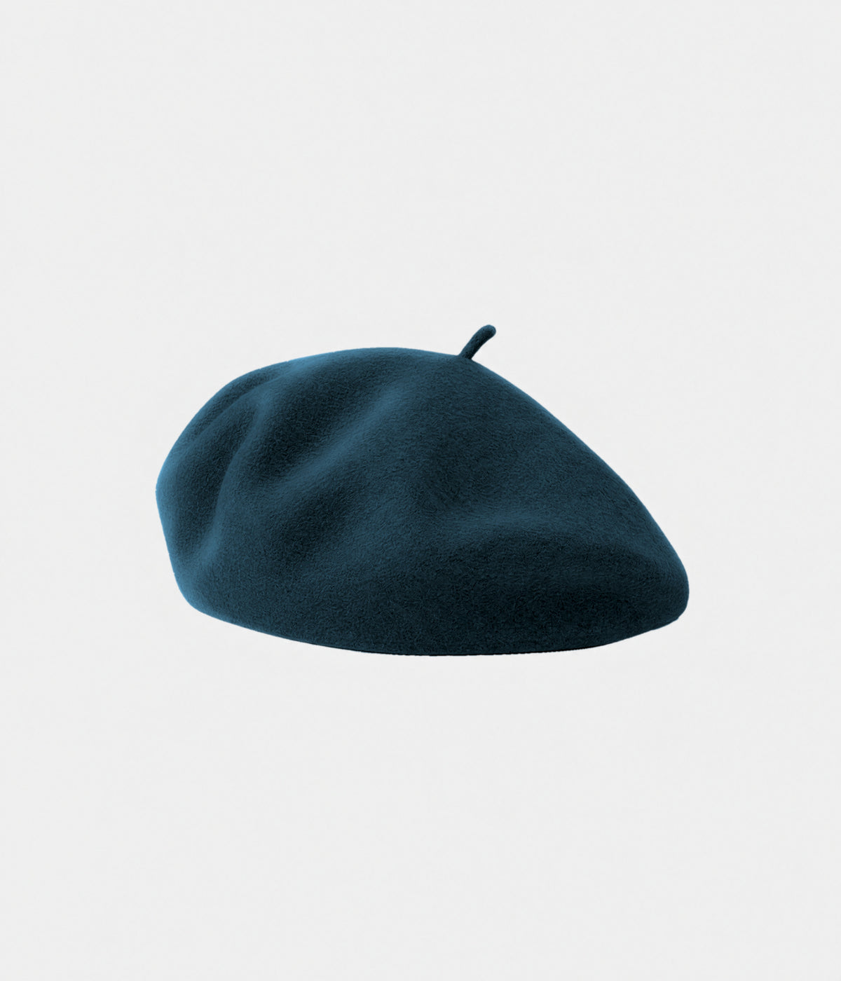 CLASSIC BERET. felt beret in dark blue, front view