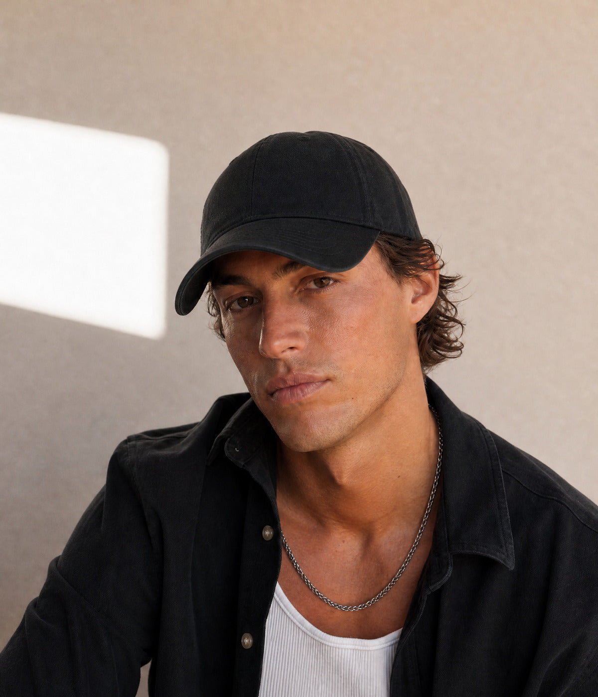 DAD CAP. — BLACK worn