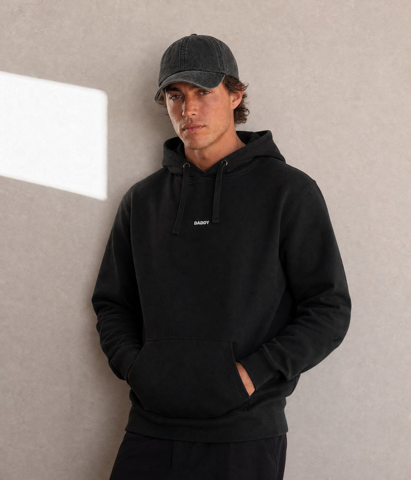 DADDY HOODIE. on model