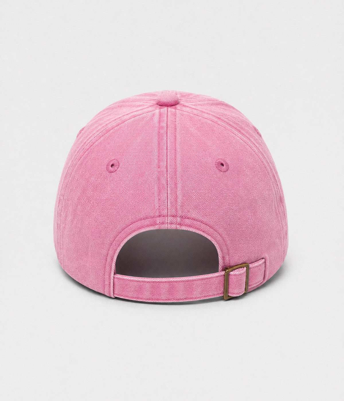 LEMON. washed cotton cap in PINK, back view