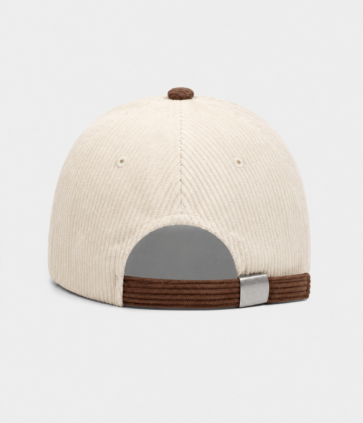 WONDER. corduroy cap in BROWN, back view