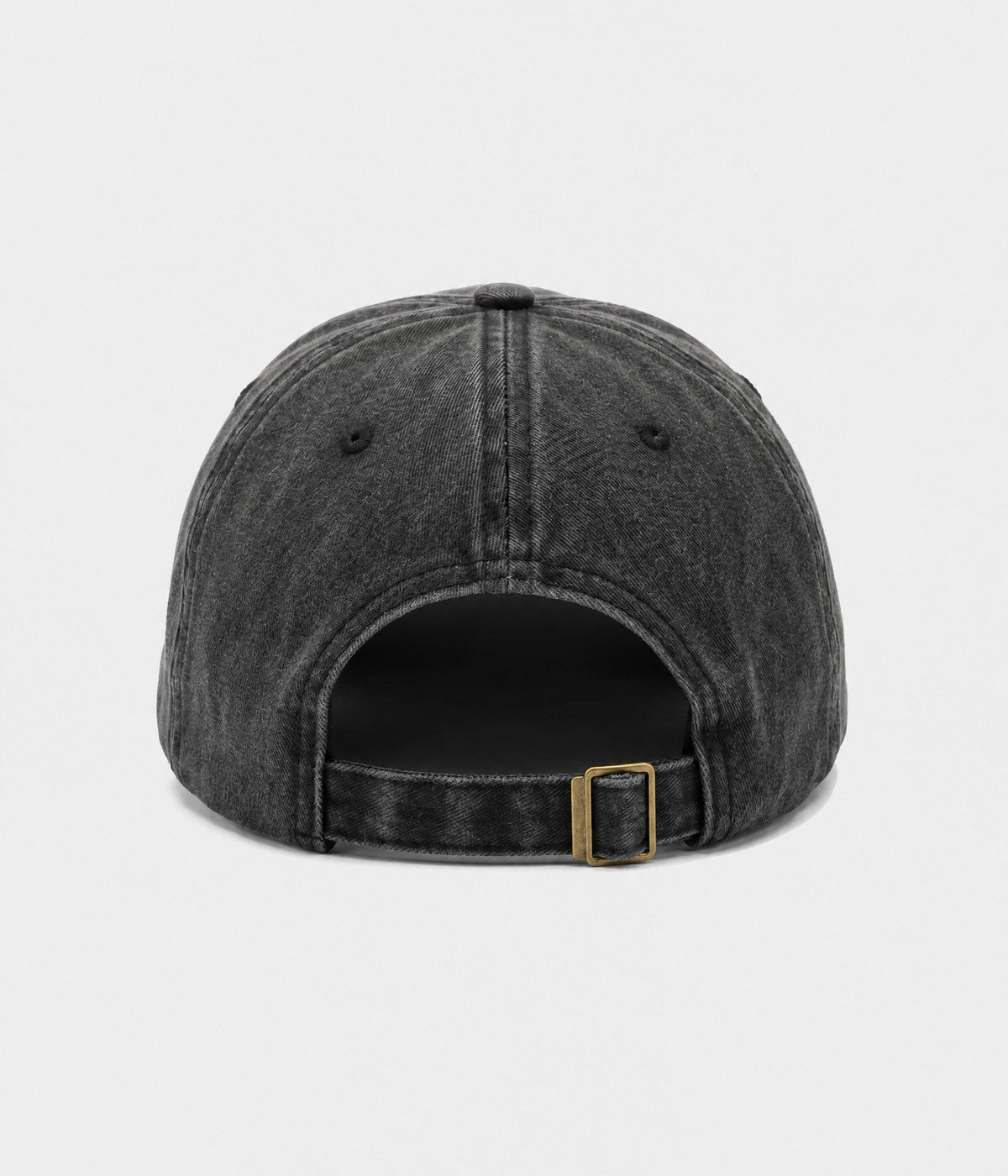 FAITH. washed cotton cap in BLACK, back view