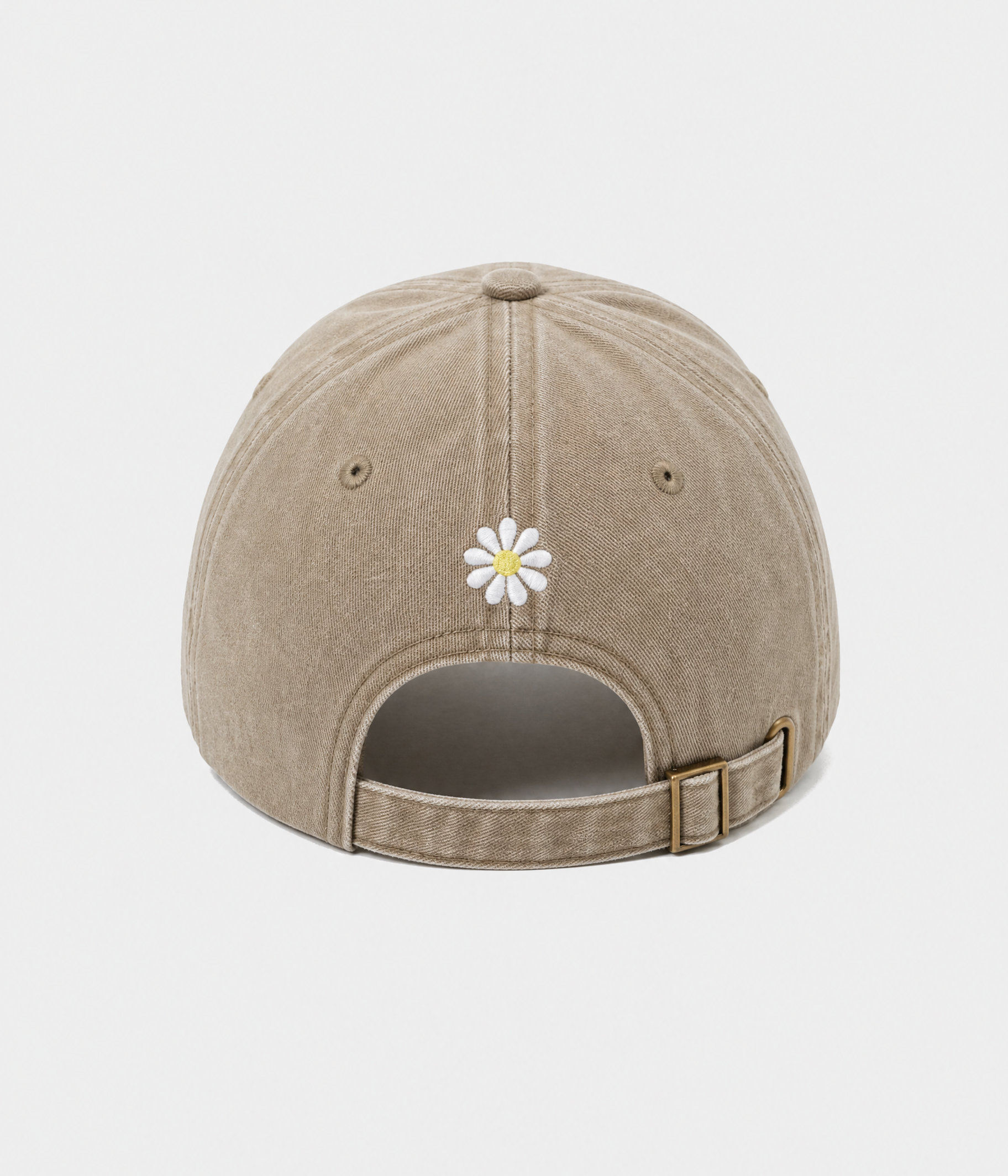 WASHED DAISY. khaki back