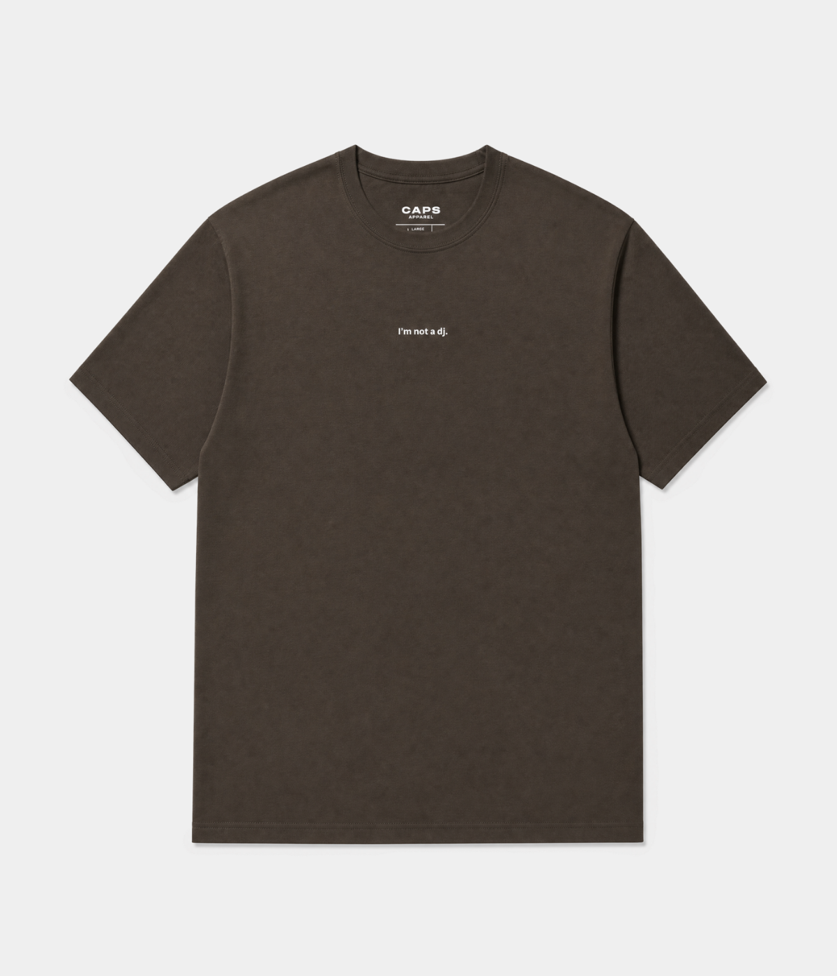NOT A DJ TEE.-CAPS