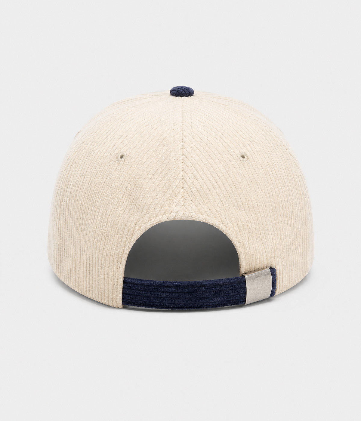 WONDER. corduroy cap in NAVY, back view