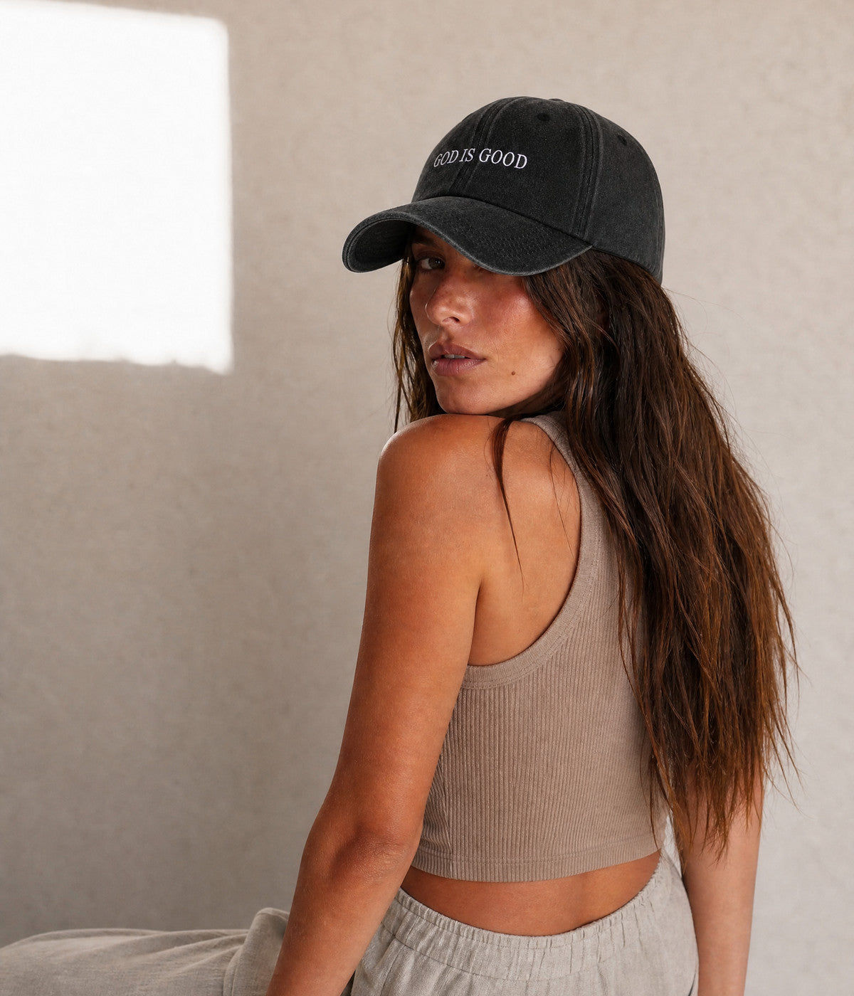 GOD IS GOOD. — BLACK worn