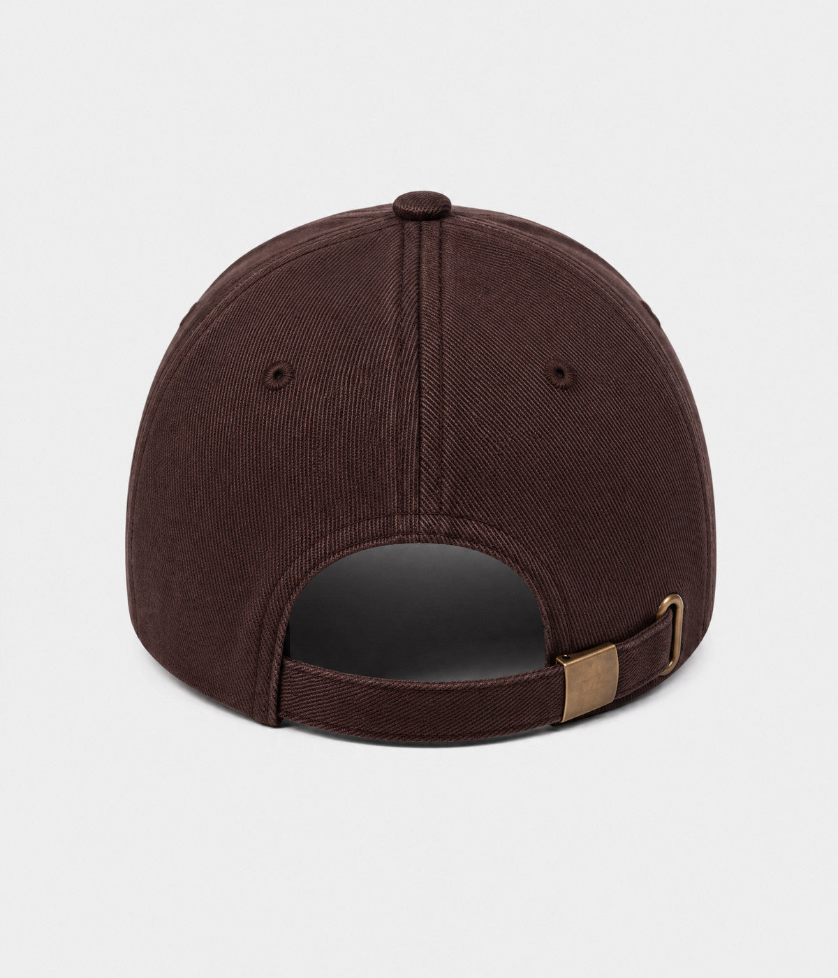 NY MONOGRAM. structured cotton cap in COFFEE, back view