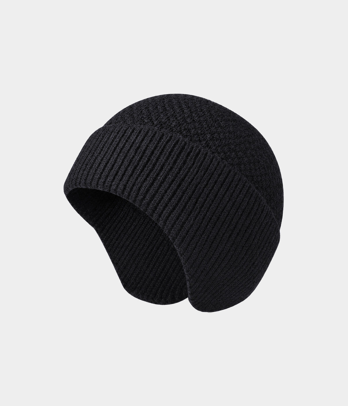 PATTERNED EARMUFF BEANIE.-CAPS