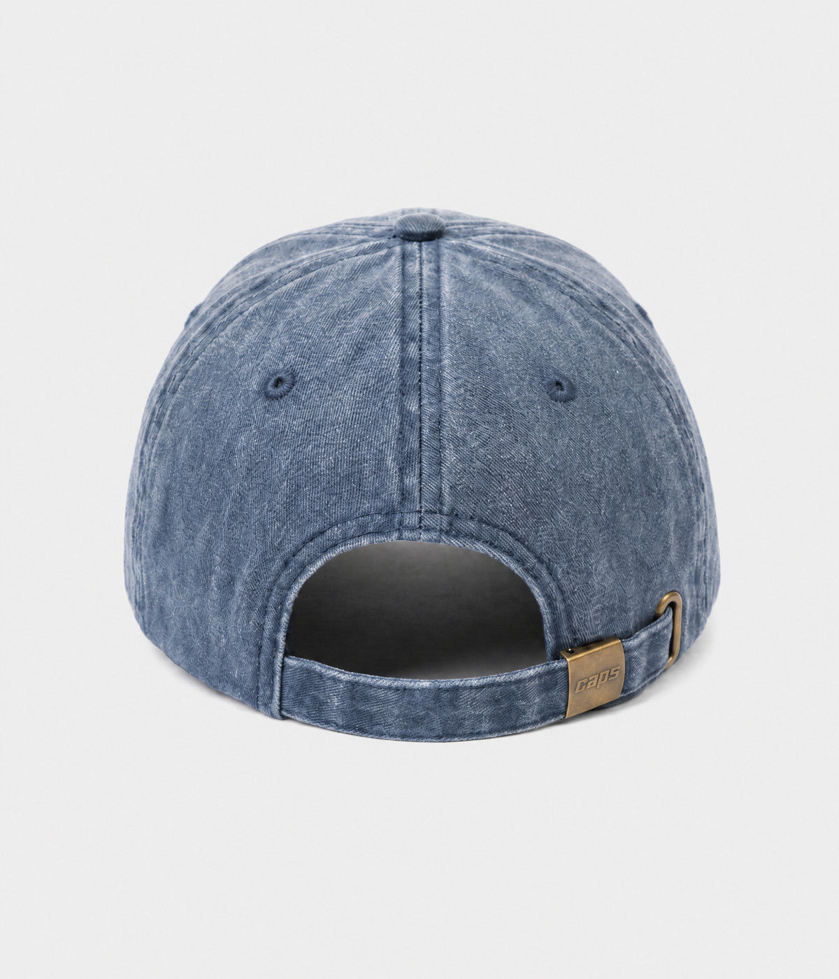WASHED NONNA. washed cotton dad cap in NAVY, back view