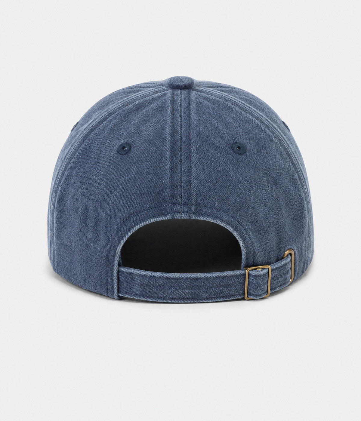 GOOD THINGS TAKE TIME. washed cotton dad cap in navy, back view