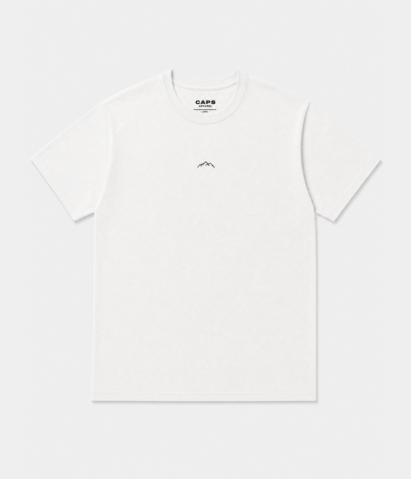 MOUNTAINS TEE.-CAPS
