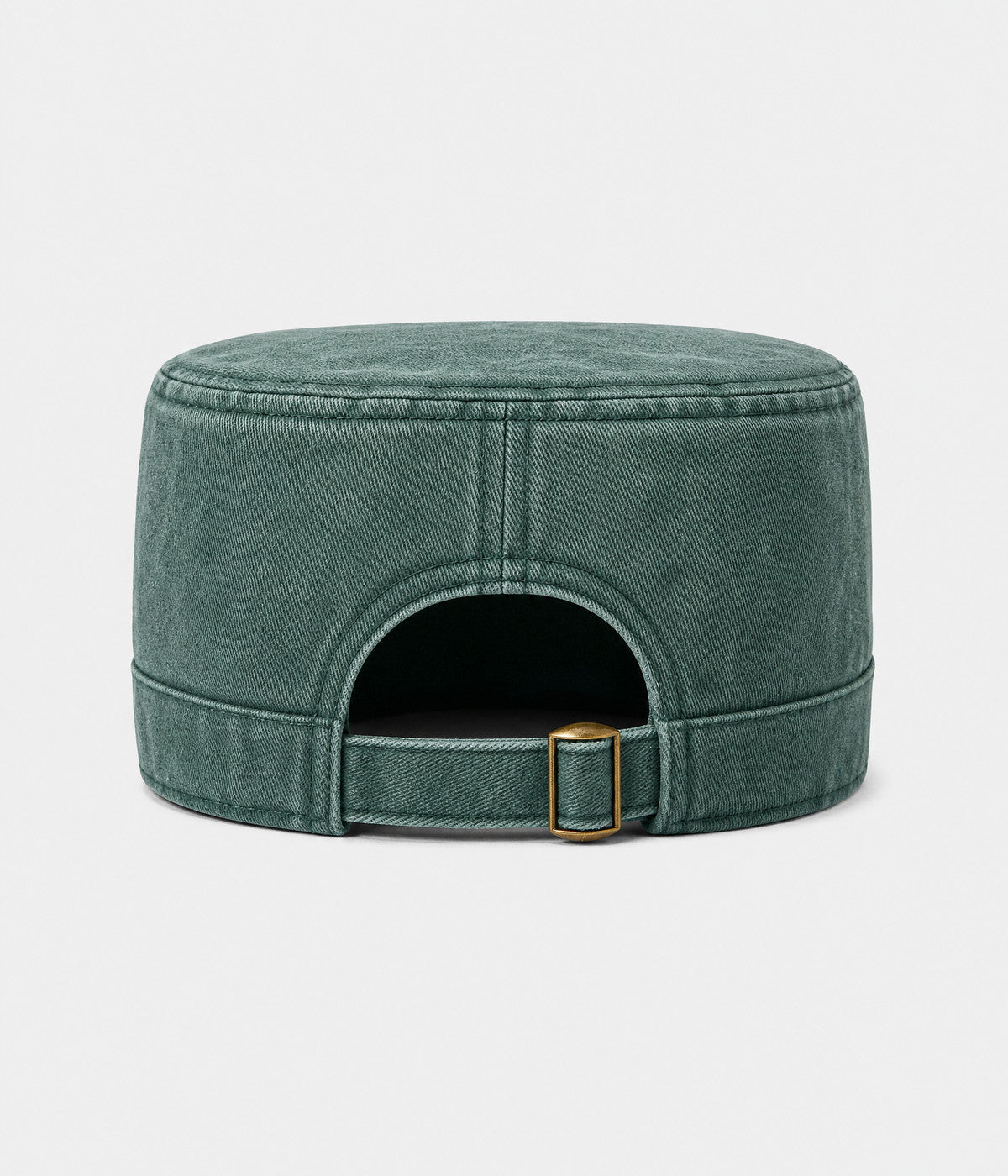 WASHED CADET. washed cotton cadet cap in GREEN, back view