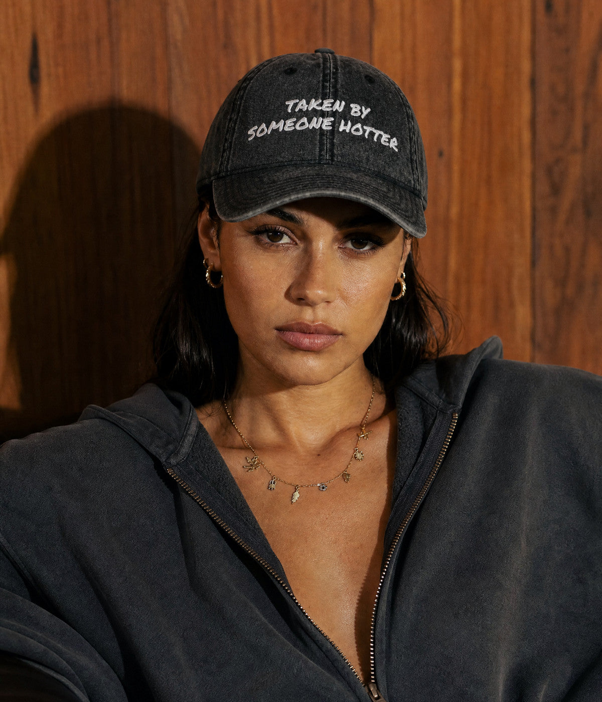 TAKEN BY SOMEONE HOTTER CAP — Black worn