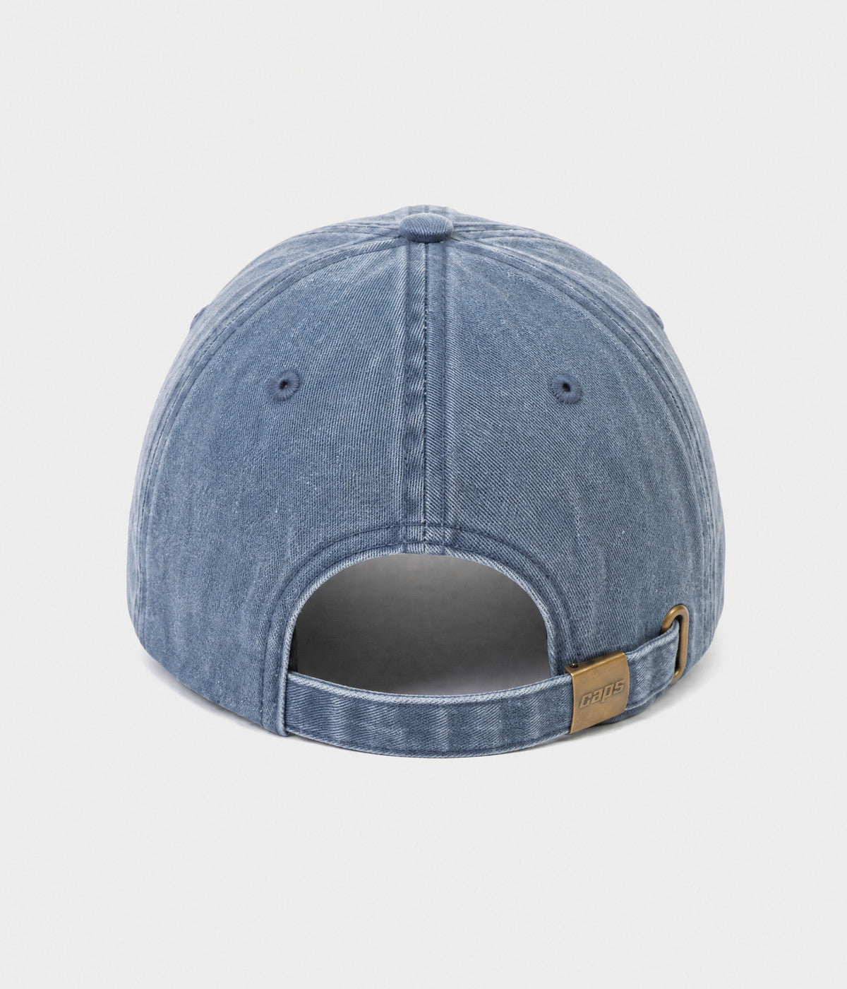 WASHED SINGLE. washed cotton dad cap in NAVY, back view
