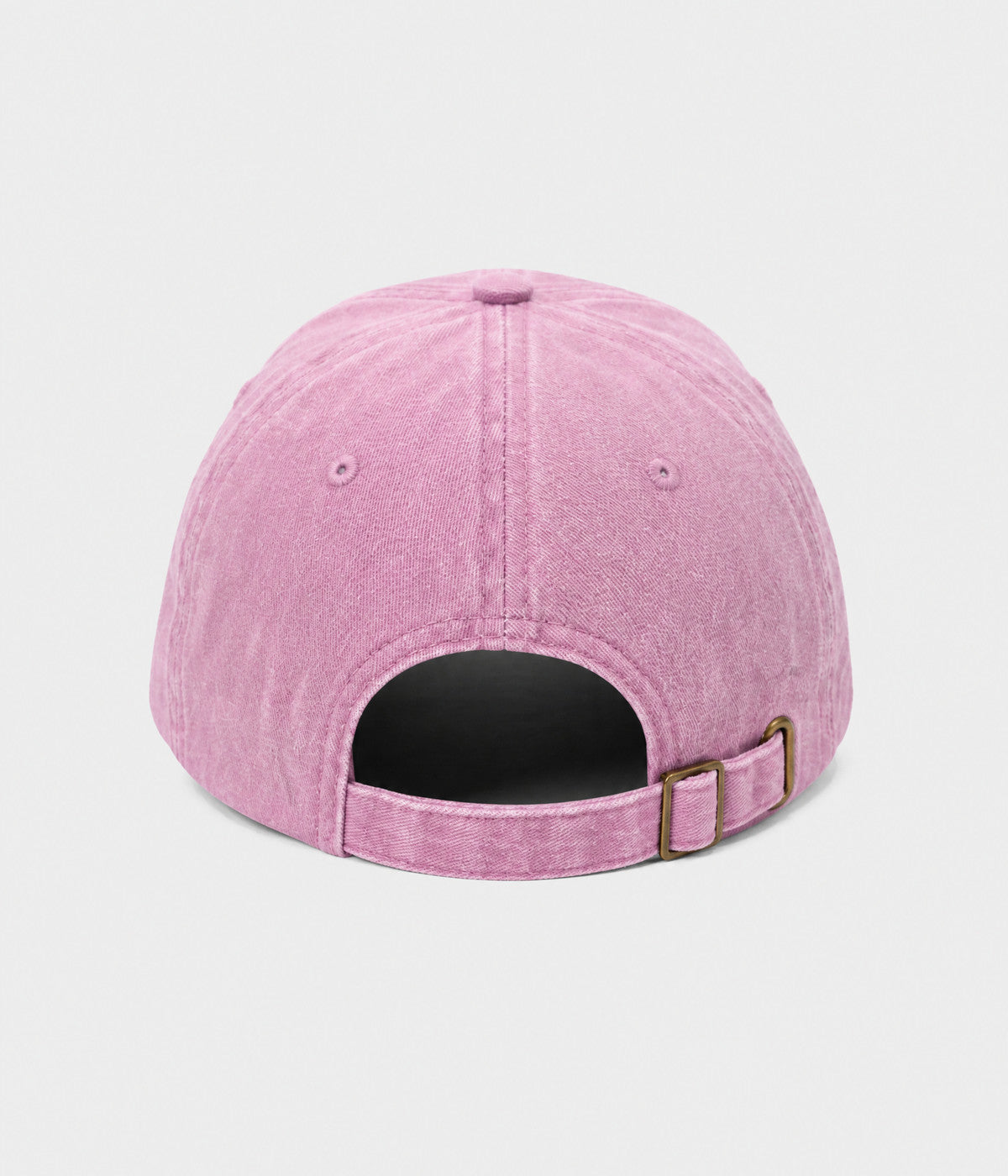 MILANO. washed cotton dad cap in PINK, back view