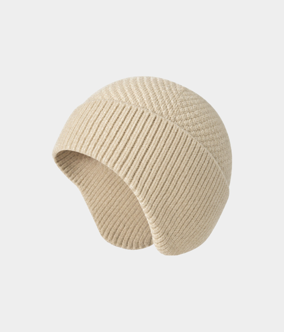 PATTERNED EARMUFF BEANIE.-CAPS