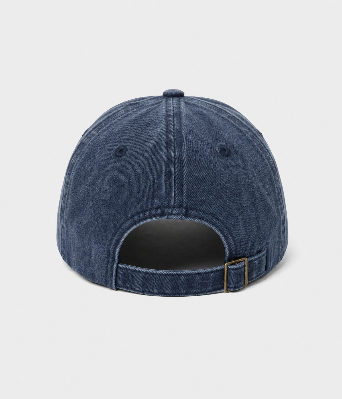 WASHED DAD EST 2026. washed cotton dad cap in NAVY, back view