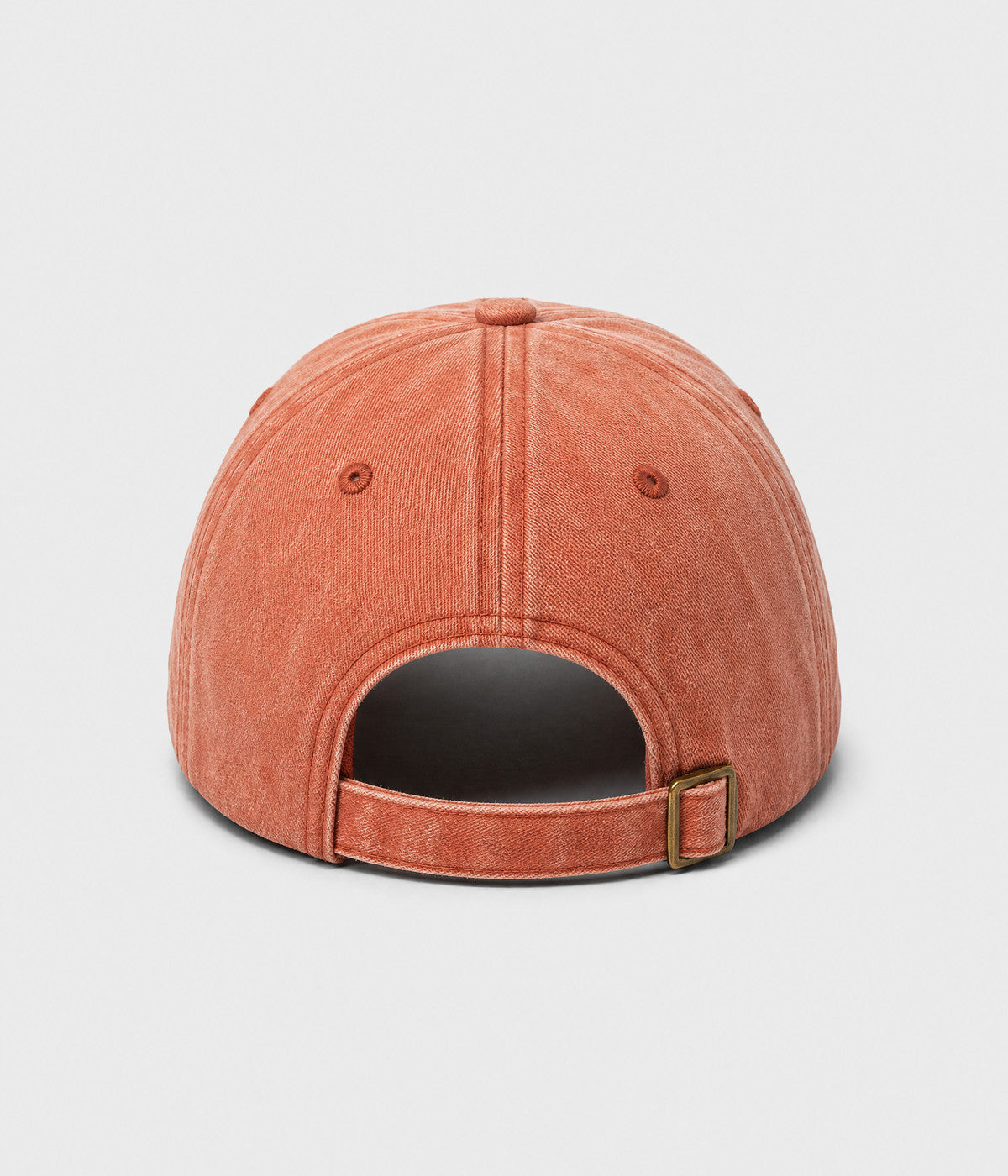 SUPPORT DAY DRINKING. washed cotton cap in ORANGE, back view