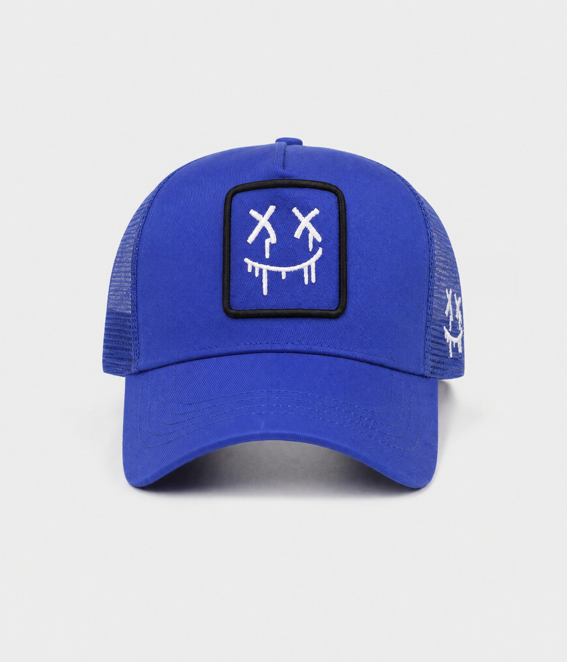 DRIP FACE TRUCKER. blue front