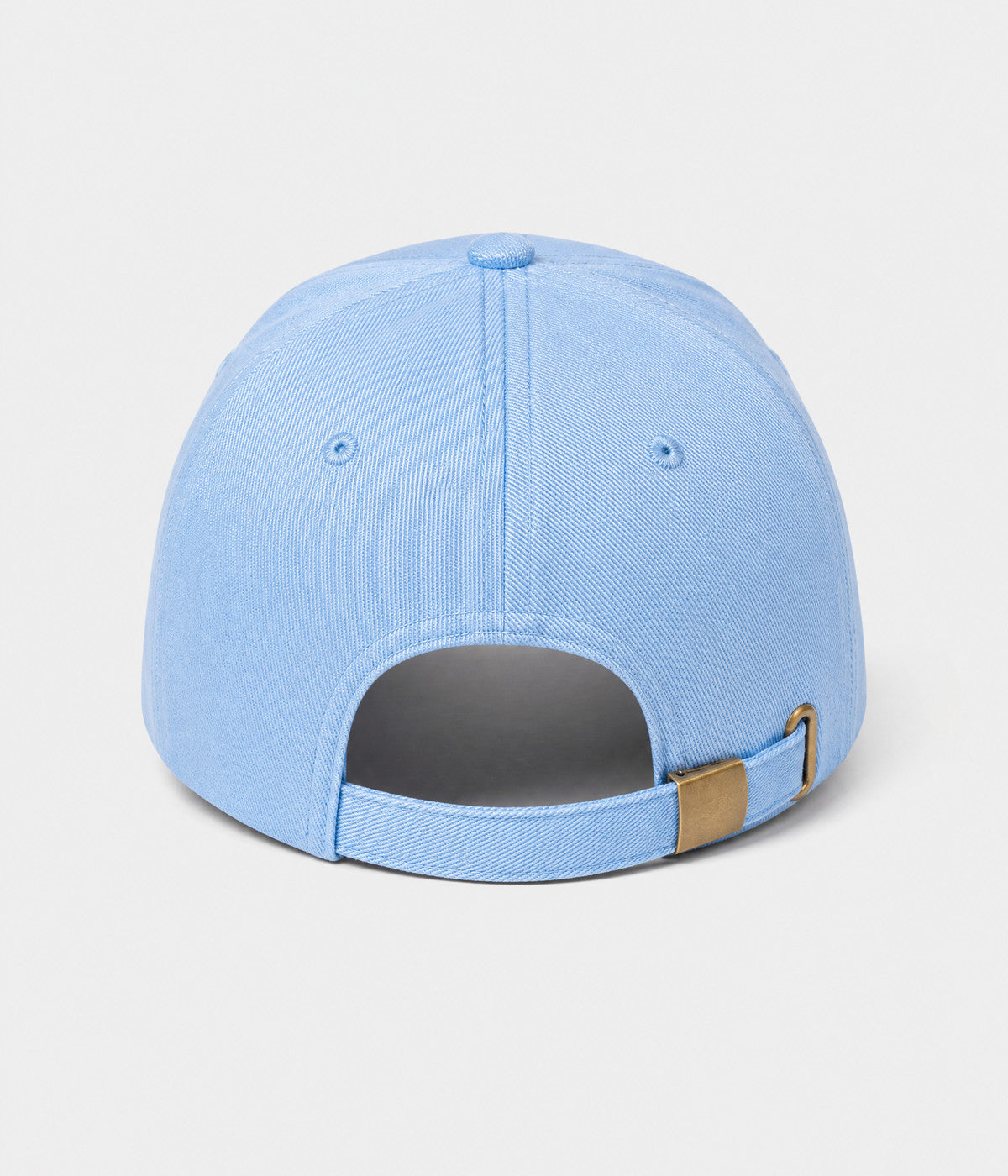 NY MONOGRAM. structured cotton cap in SKY BLUE, back view