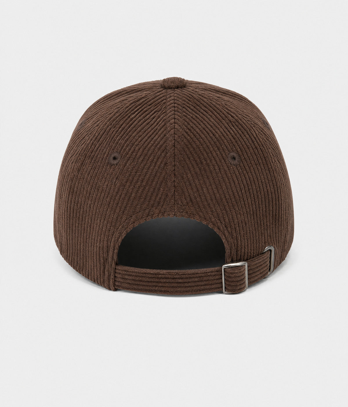NY CORDUROY. corduroy cap in BROWN, back view