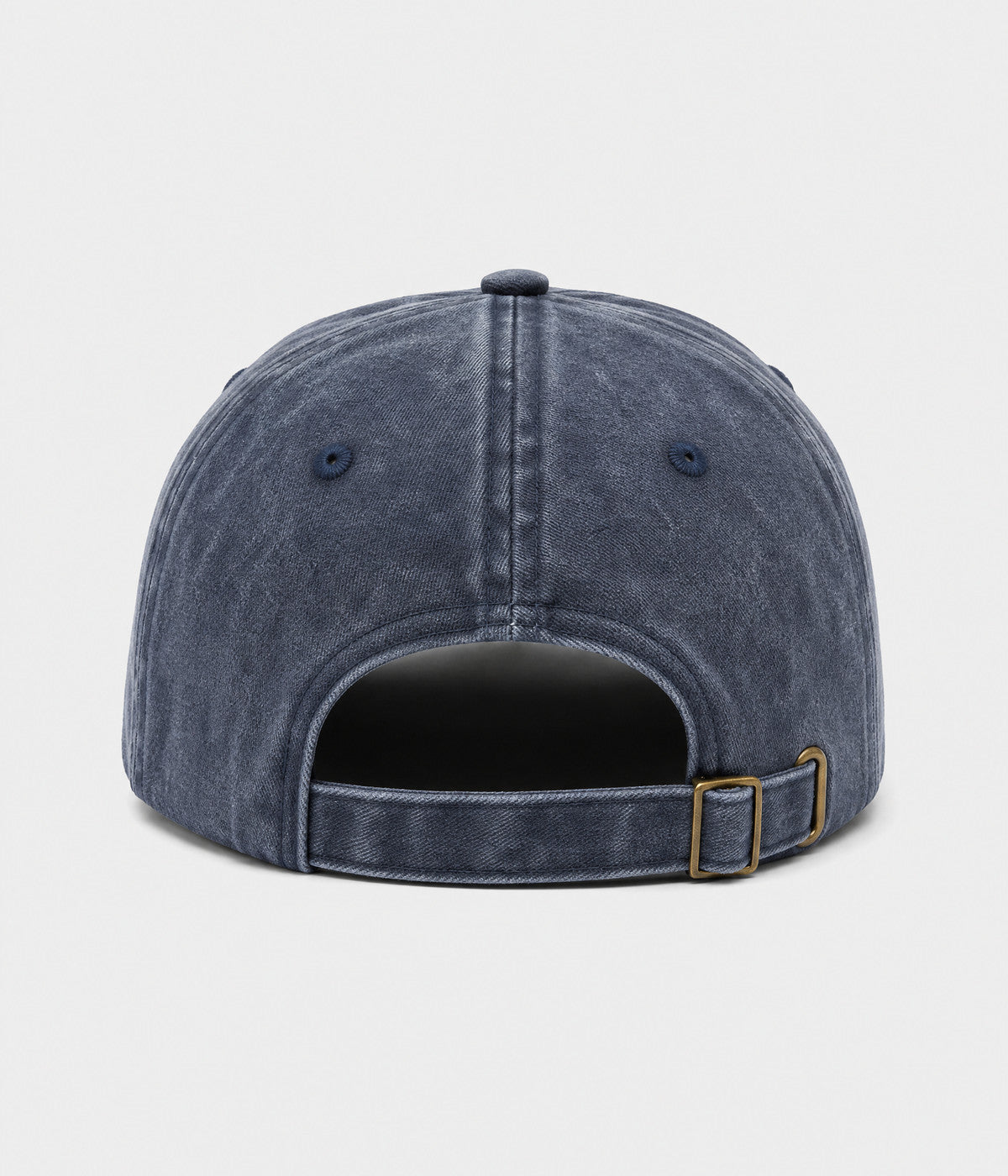 NOPE, NOT TODAY. washed cotton cap in NAVY, back view