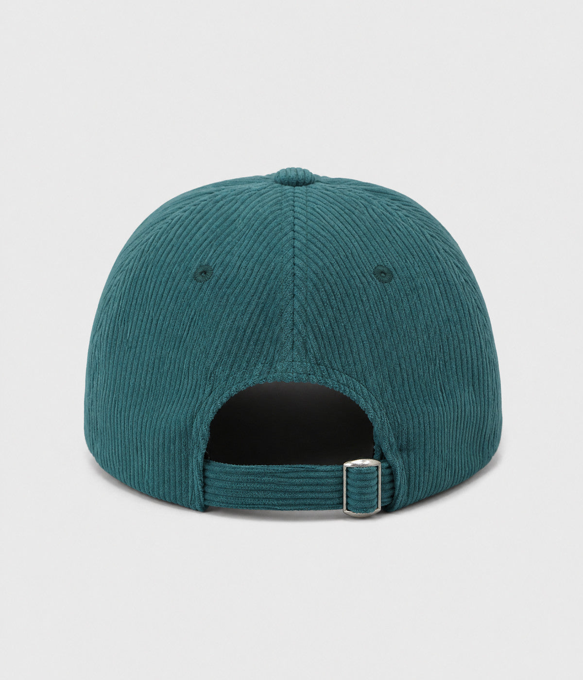 CORDUROY DUCK. cotton corduroy cap in GREEN, back view