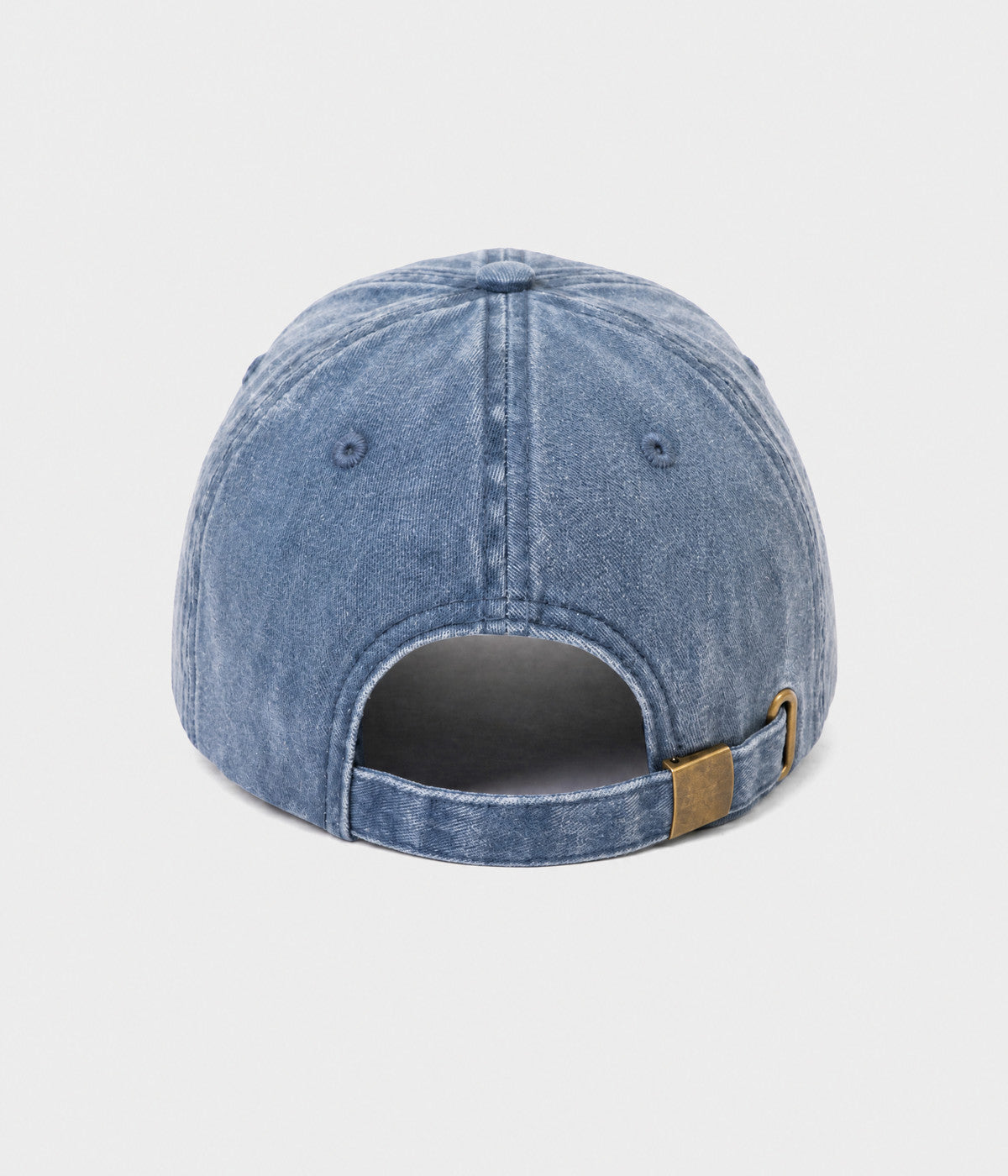 WASHED GRANDMA. washed cotton dad cap in NAVY, back view