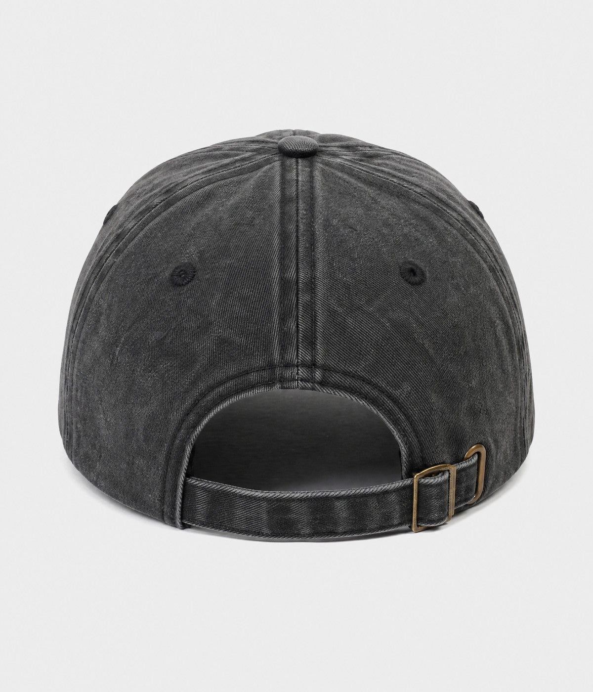 WASHED MOM EST 2026. washed cotton dad cap in BLACK, back view