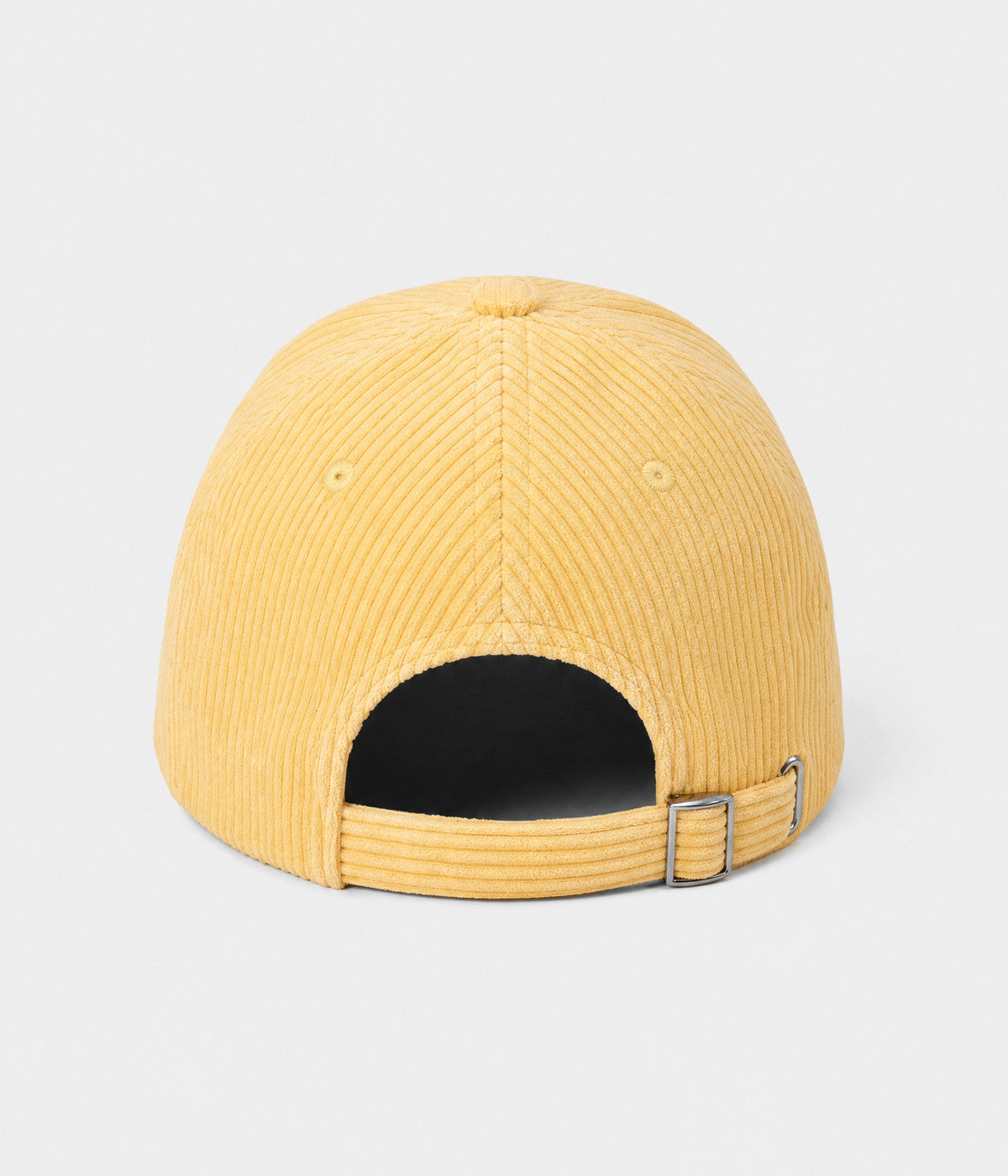 NY CORDUROY. corduroy cap in BUTTER YELLOW, back view