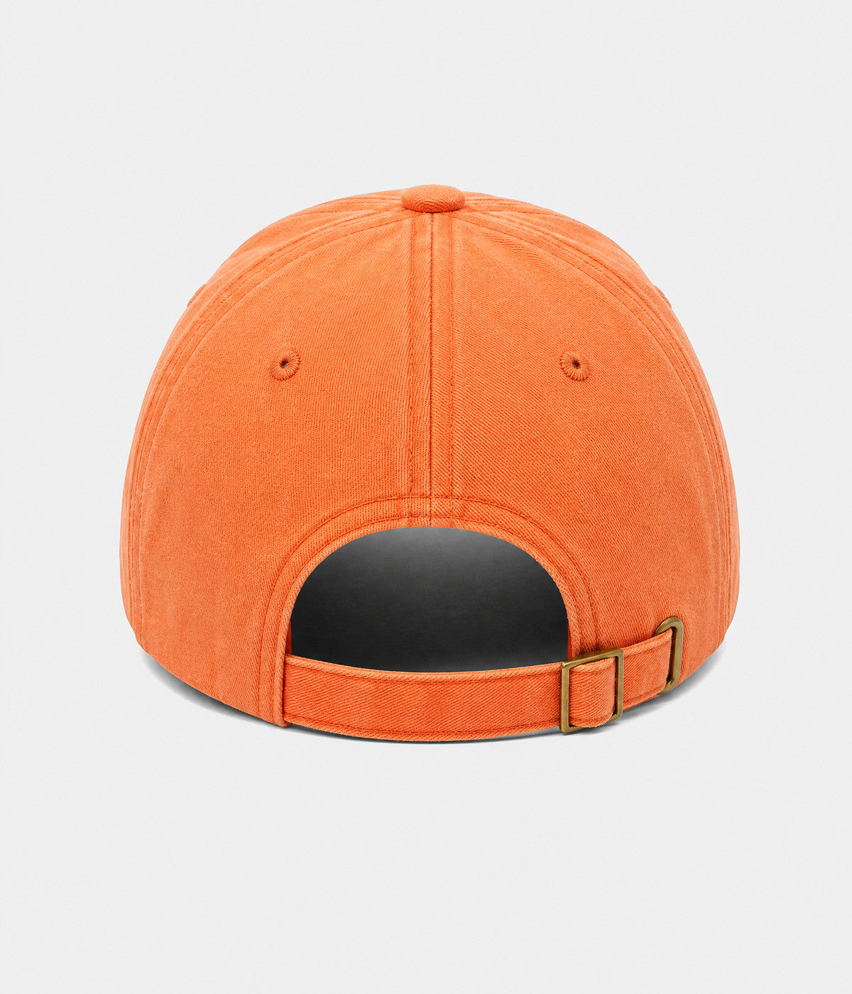 SUNNY DAY. cotton cap in orange, back view