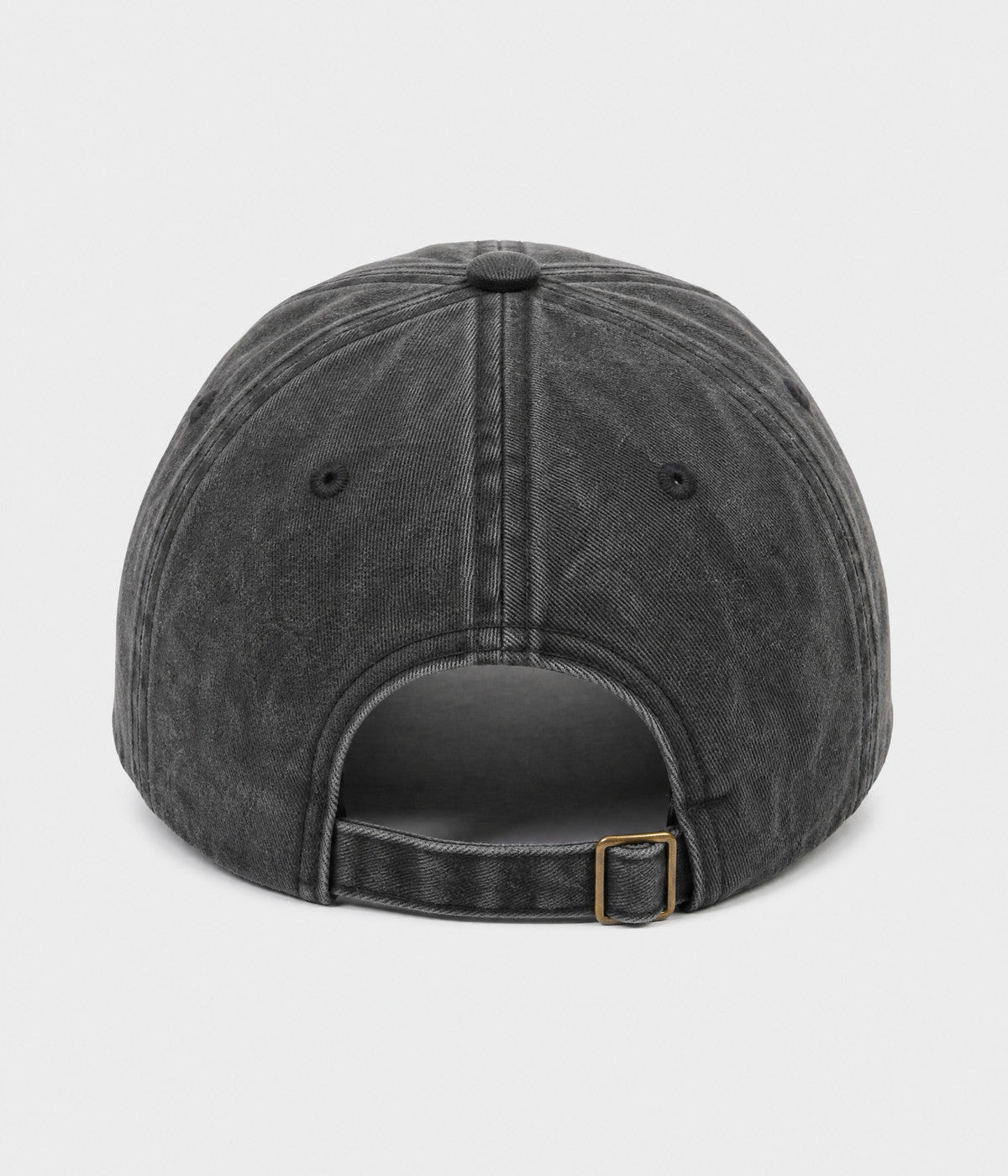 SPICY. washed cotton dad cap in BLACK, back view