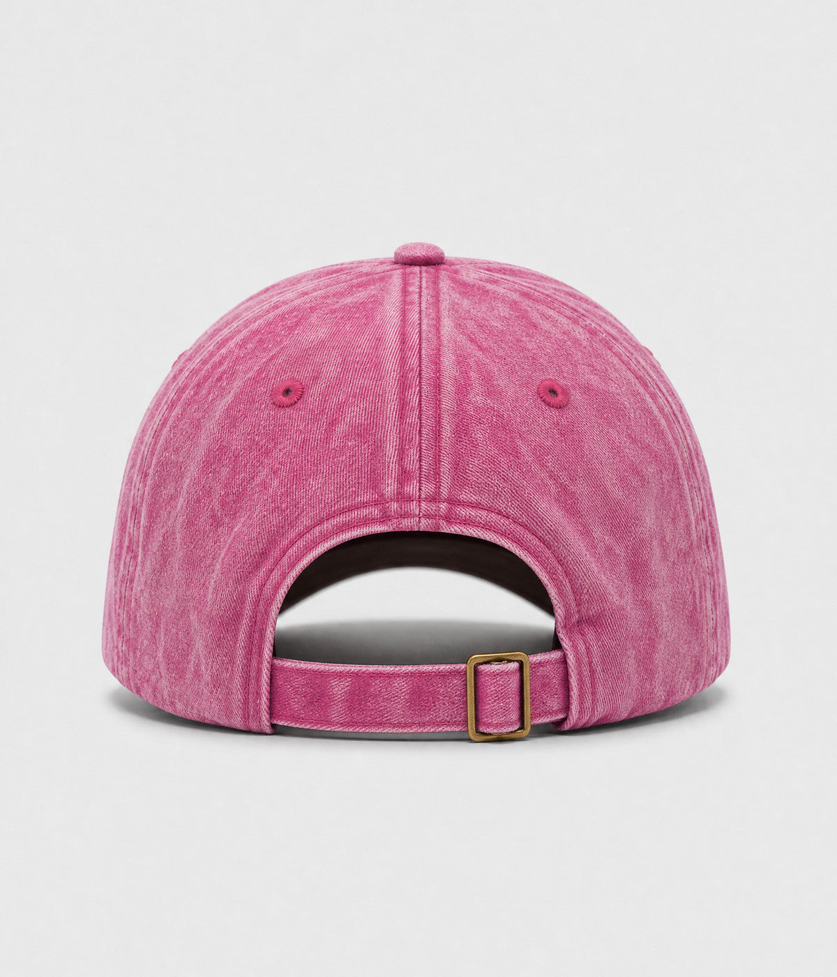 DOG MOM. washed cotton cap in ROSE, back view