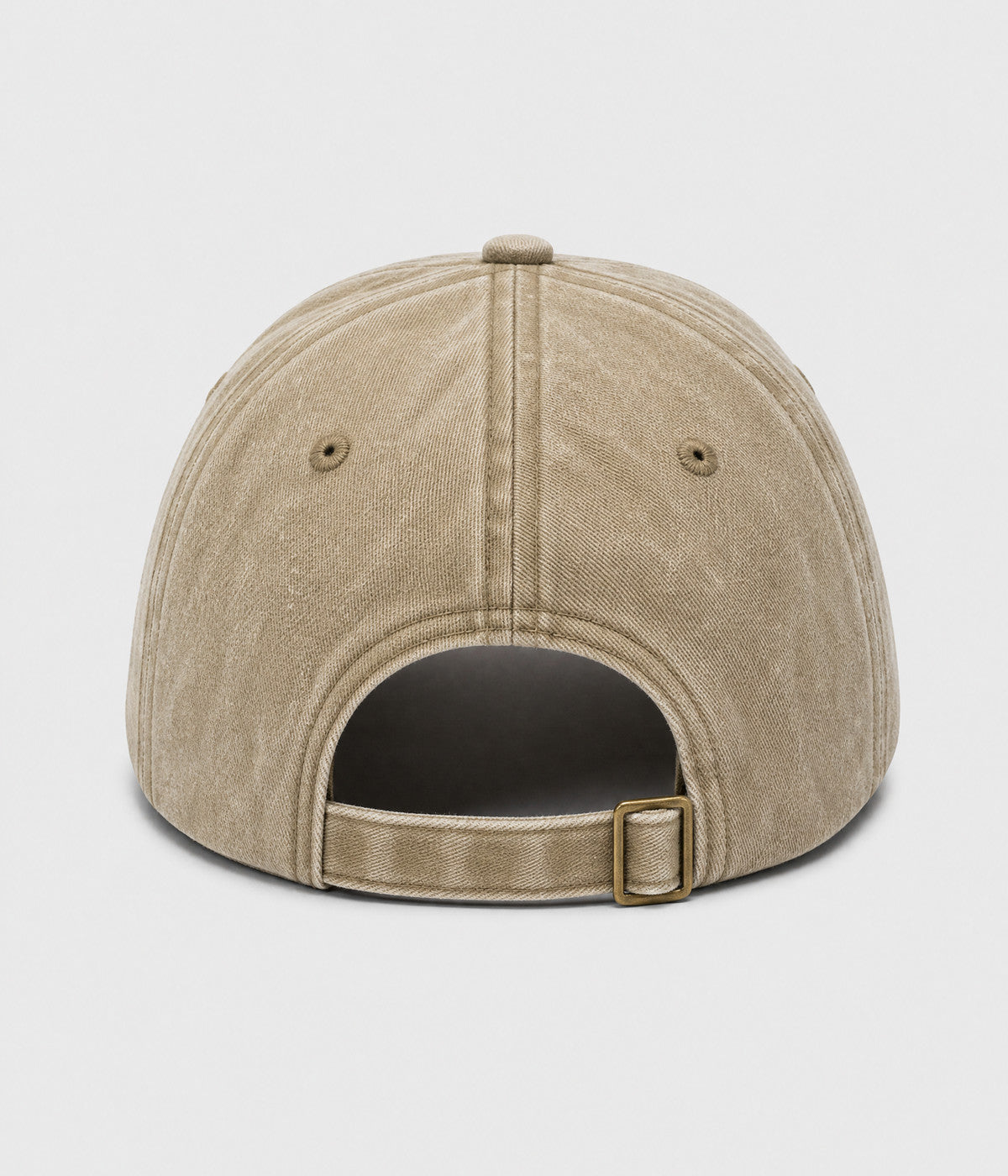 SUPPORT DAY DRINKING. washed cotton cap in KHAKI, back view