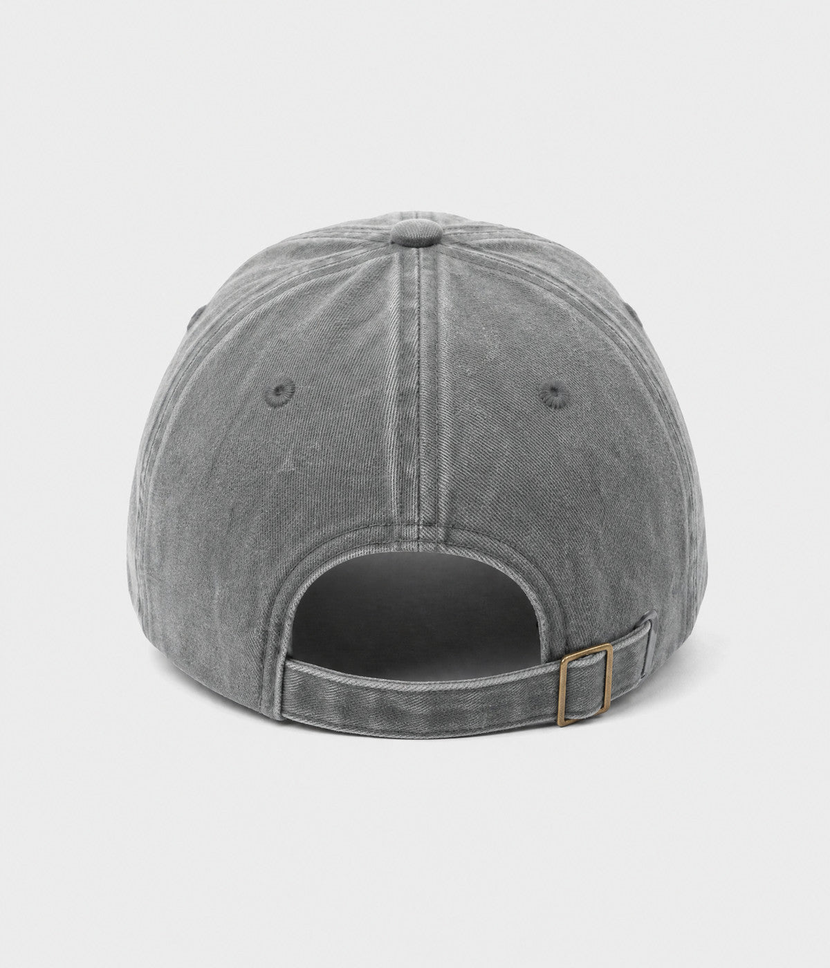 WASHED DAD EST 2026. washed cotton dad cap in GRAY, back view