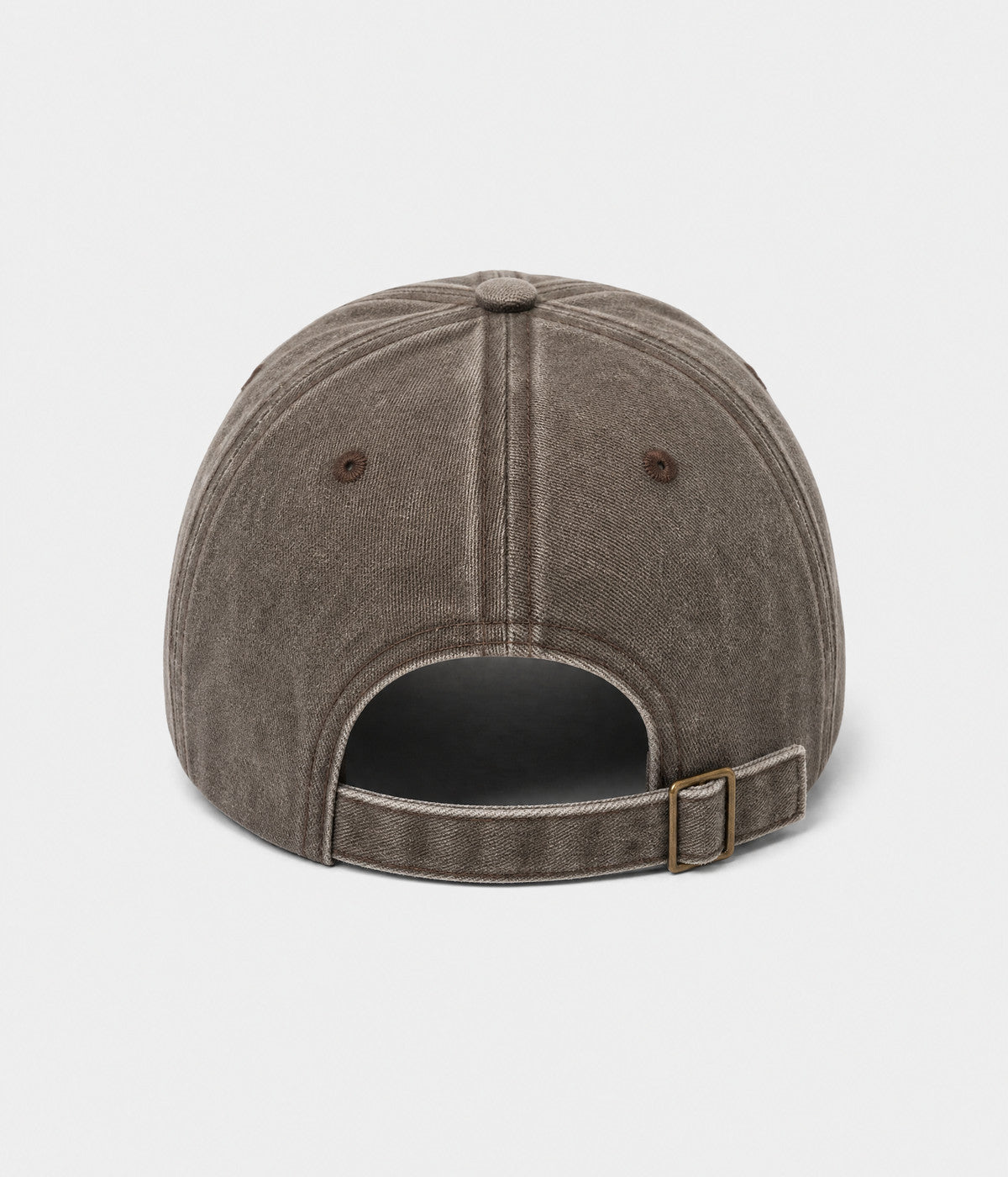 BROOKLYN 1947. washed cotton cap in BROWN, back view