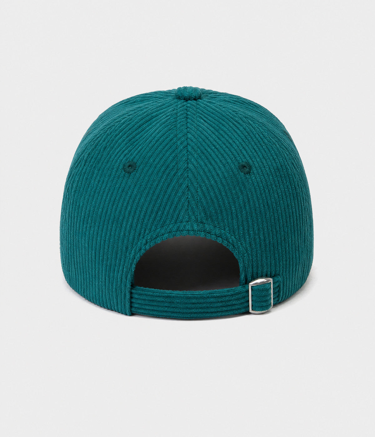 NY CORDUROY. corduroy cap in TEAL, back view