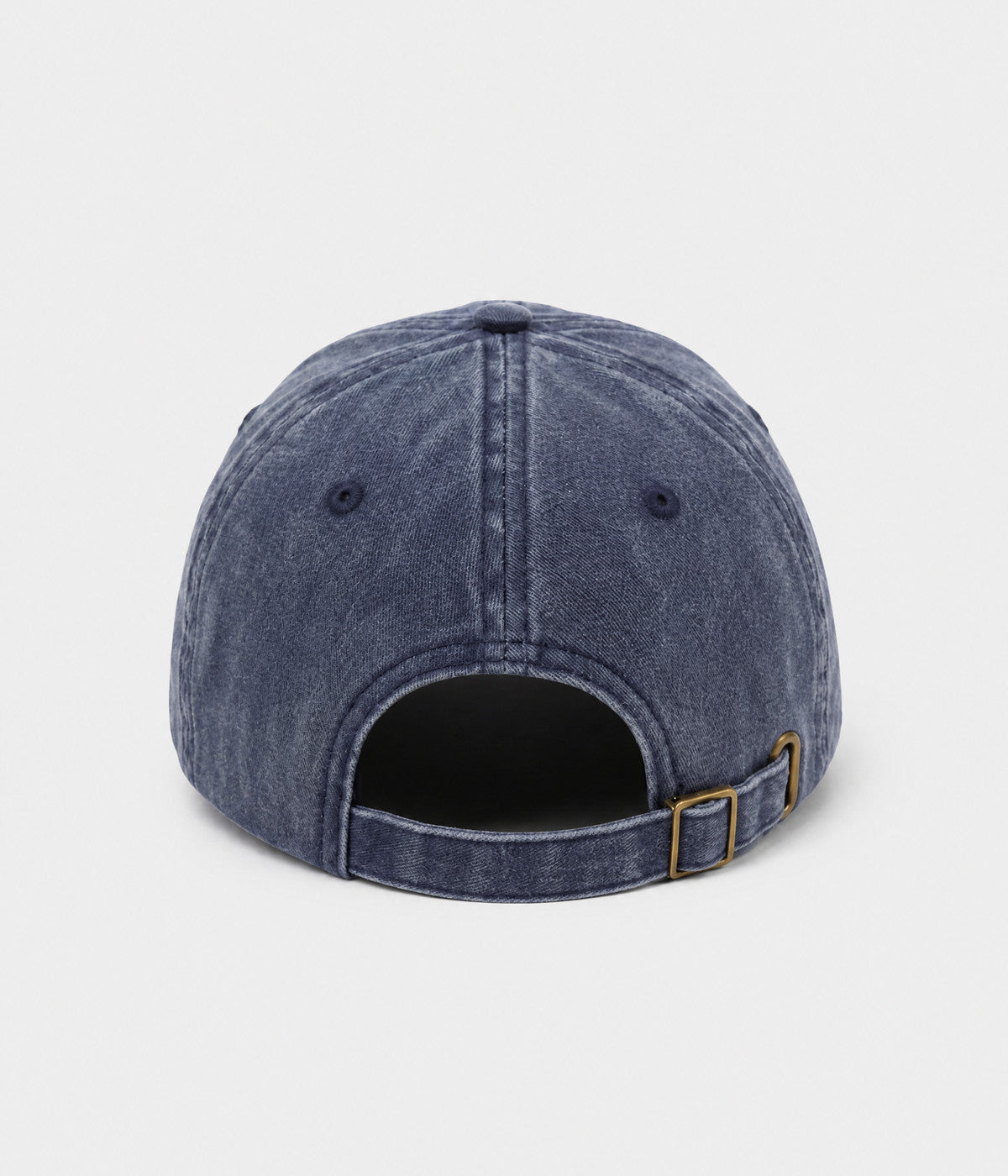 MILANO. washed cotton dad cap in NAVY, back view
