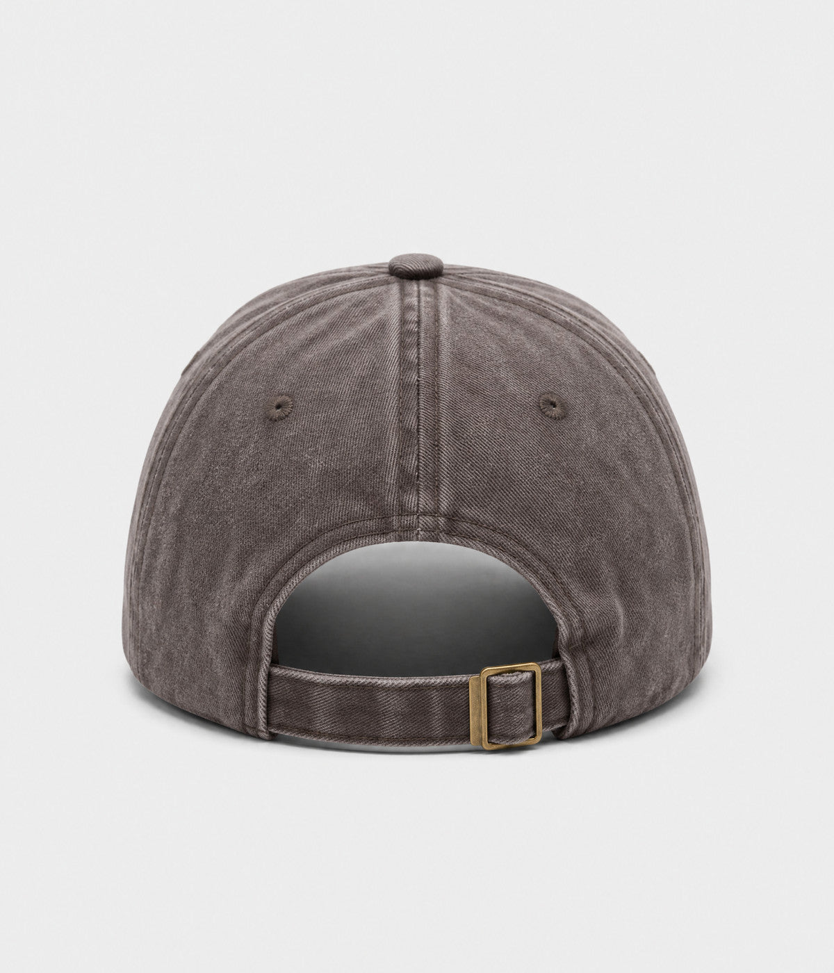 NOPE, NOT TODAY. washed cotton cap in COFFEE, back view