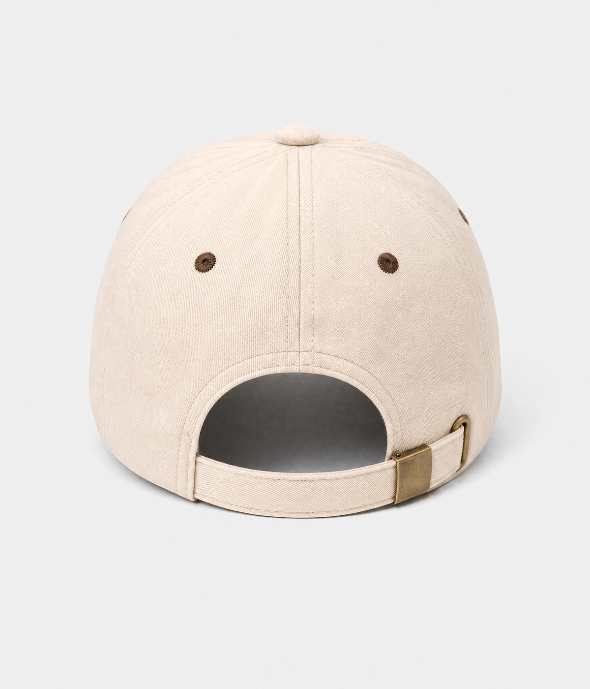 SUNNY DAY. cotton cap in beige, back view