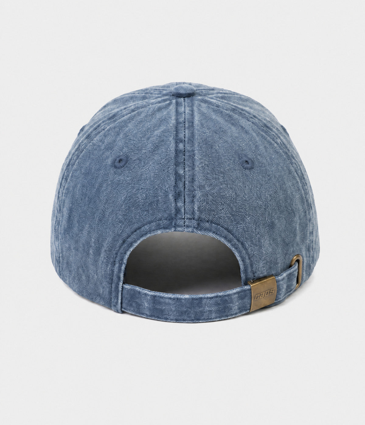 WASHED GRANDPA. washed cotton dad cap in NAVY, back view