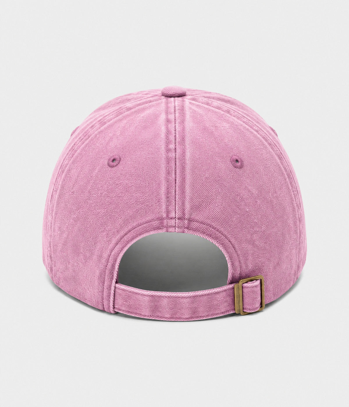 FAITH CROSS. washed cotton cap in PINK, back view